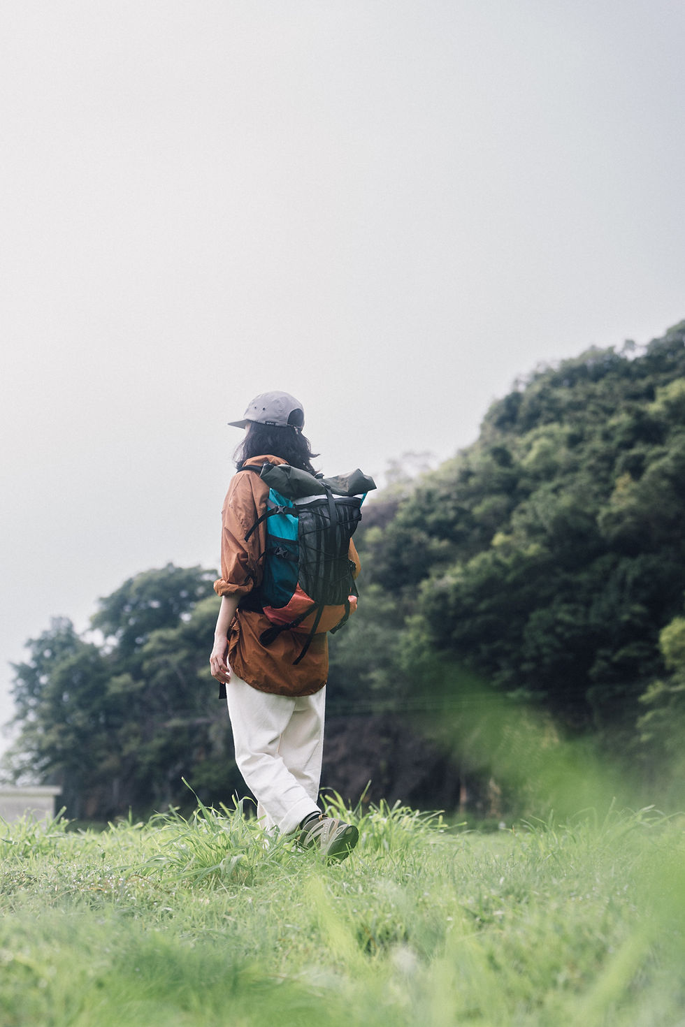 Thumbnail: Sun Protection Pocketable Parka Pullover Jacket (Brown)