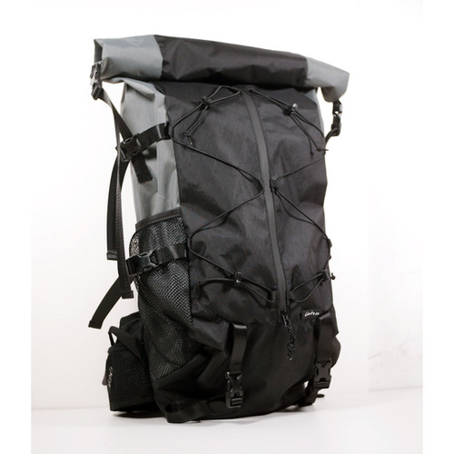 スプリット黒灰X-Pac 超軽量登山バッグ 20 30L 40L バークマウンテン