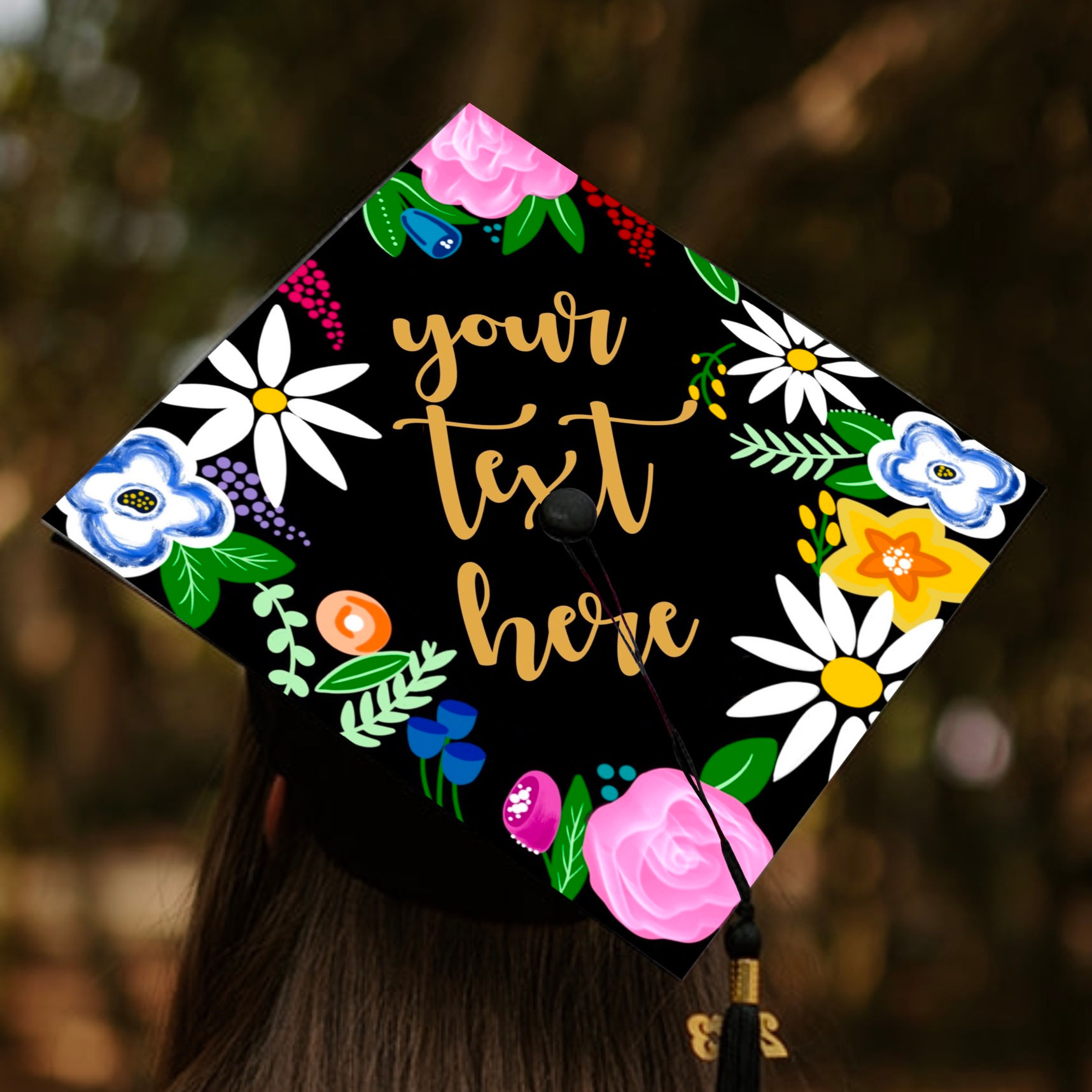 Custom Colorful Floral