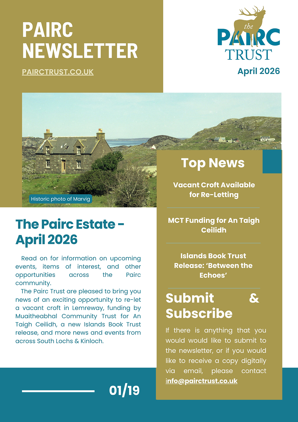 Pairc Newsletter - April 2026
