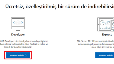 Sql Server Kurulumu