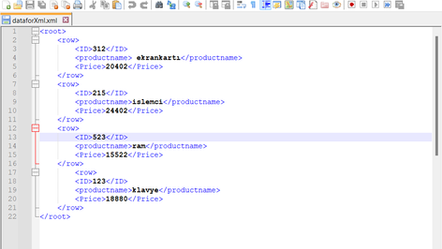 Talend Etl'e XML Yükleme