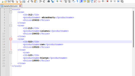 Talend Etl'e XML Yükleme