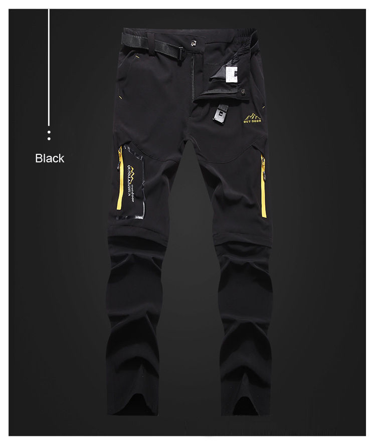 Thumbnail: TRVLWEGO Men's Camping Hiking Pants Trekking High Stretch Summer Thin Waterproof