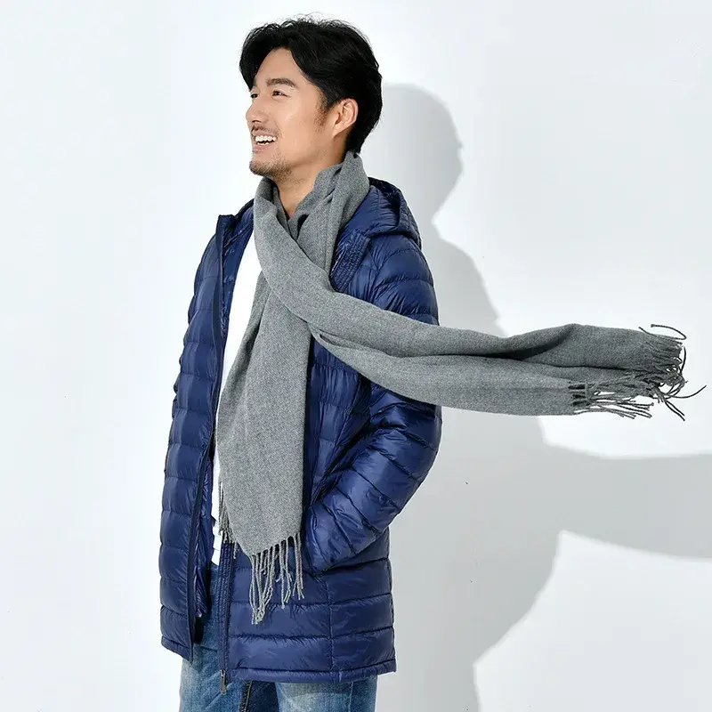 Miniatura: Jaqueta Masculina de Inverno com Enchimento de Plumas de Pato Ultraleve