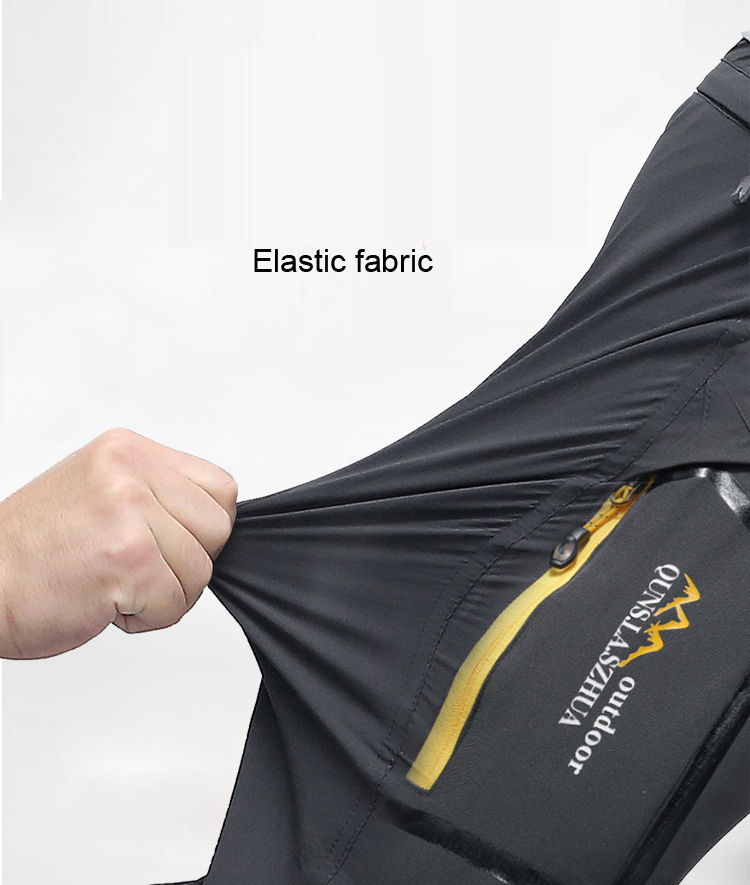 Thumbnail: TRVLWEGO Men's Camping Hiking Pants Trekking High Stretch Summer Thin Waterproof