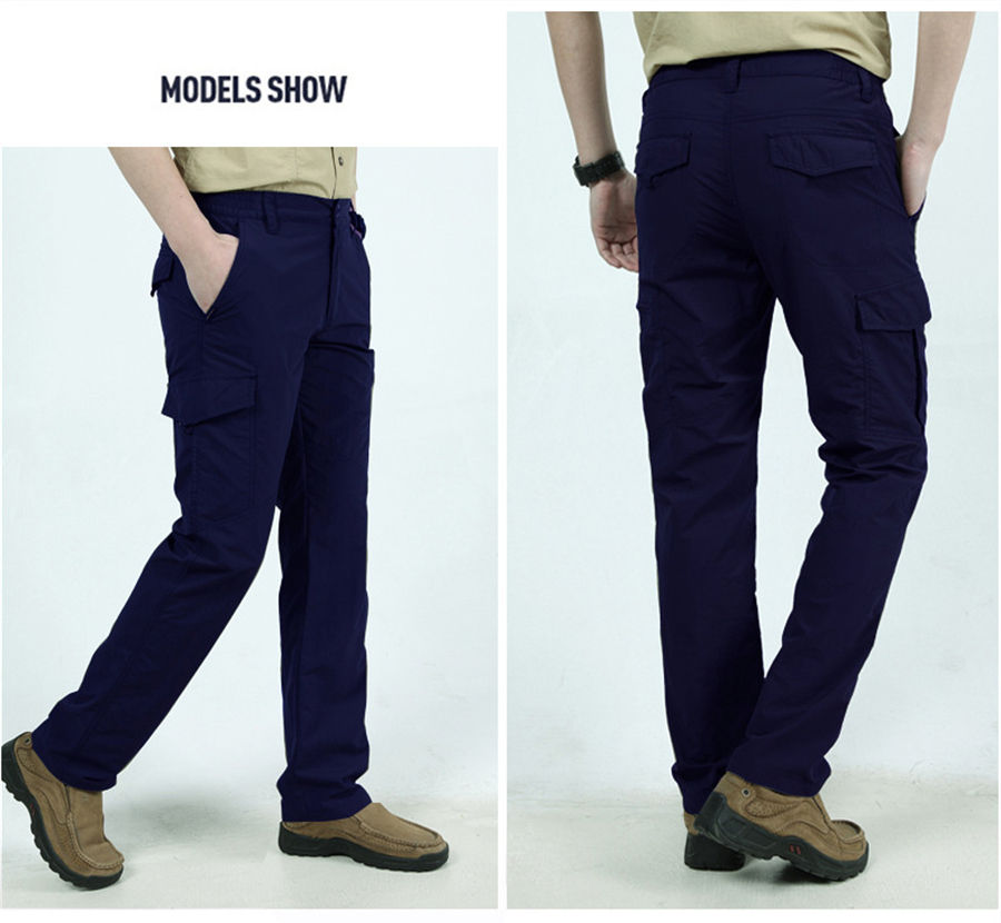 Thumbnail: 2023 Outdoor Waterproof Tactical Cargo Pants Men Breathable Summer Casual Army M