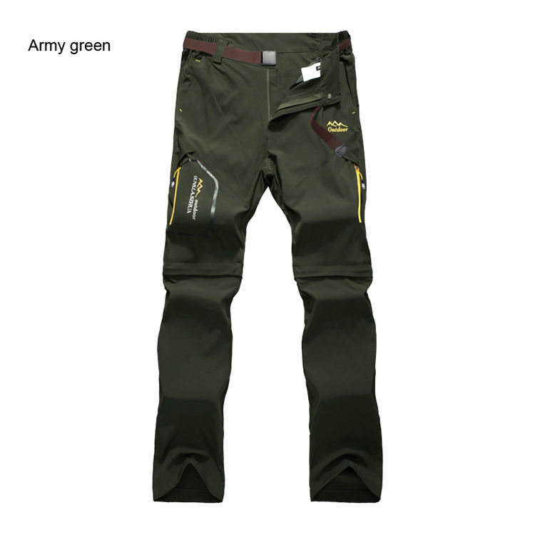 Thumbnail: TRVLWEGO Men's Camping Hiking Pants Trekking High Stretch Summer Thin Waterproof