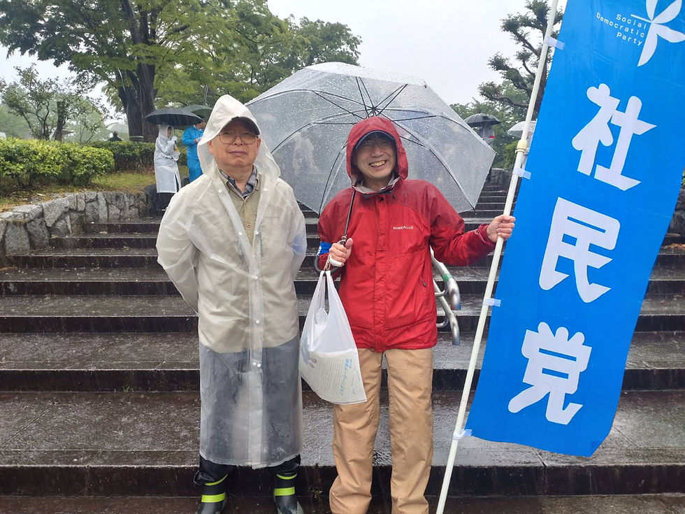 全労協メーデーは雨となりました