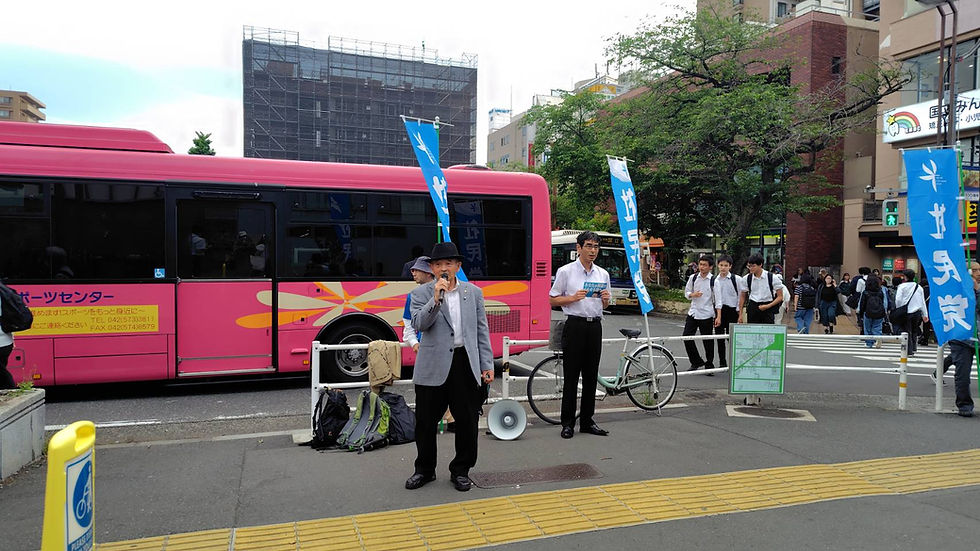 青山秀雄 都連代表もマイクを握りました