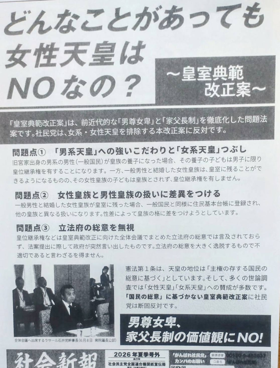 現地でお配りしたビラ