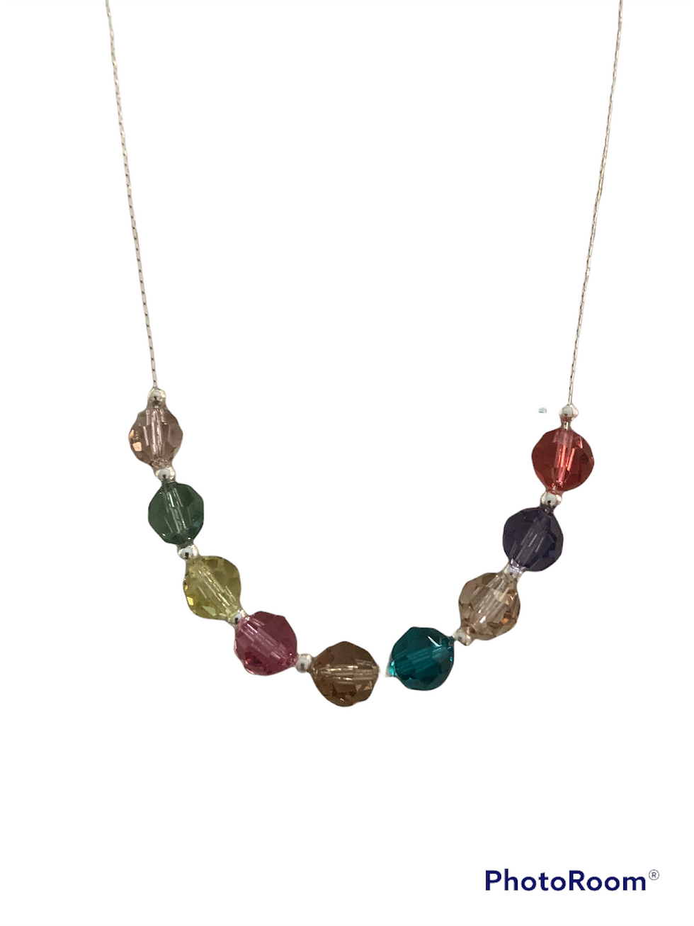 Thumbnail: Swarovski Rainbow Color Necklace
