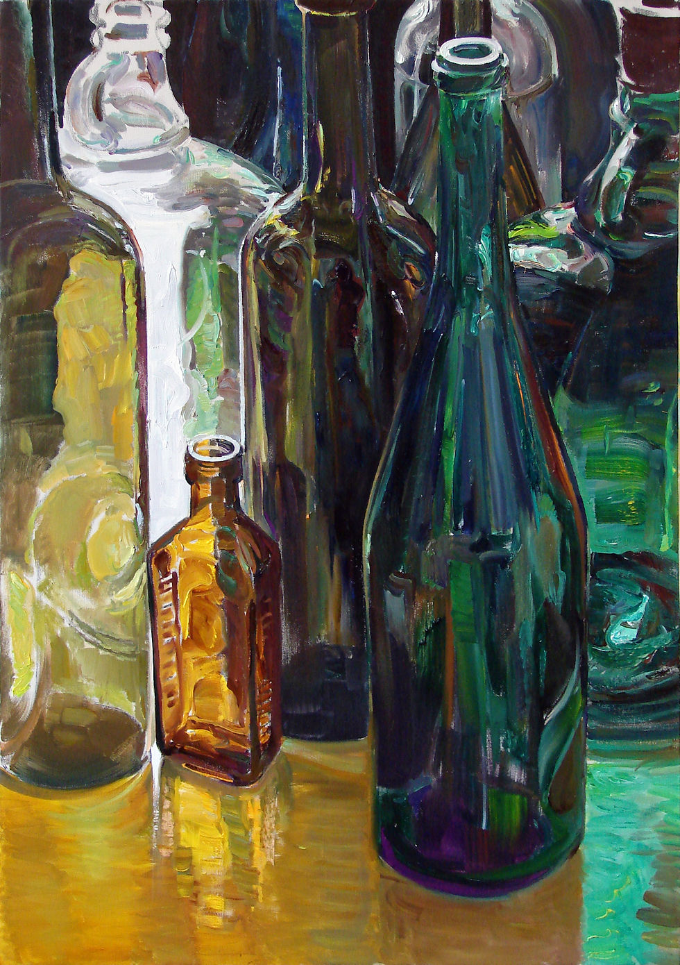 Стеклотара VI, 100x70,5, холст, масло