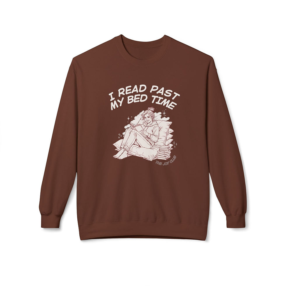 Thumbnail: I Read Past My Bed Time Fleece Crewneck