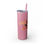 Thumbnail: Bat To The Bone Skinny Glitter Tumbler with Straw, 20oz