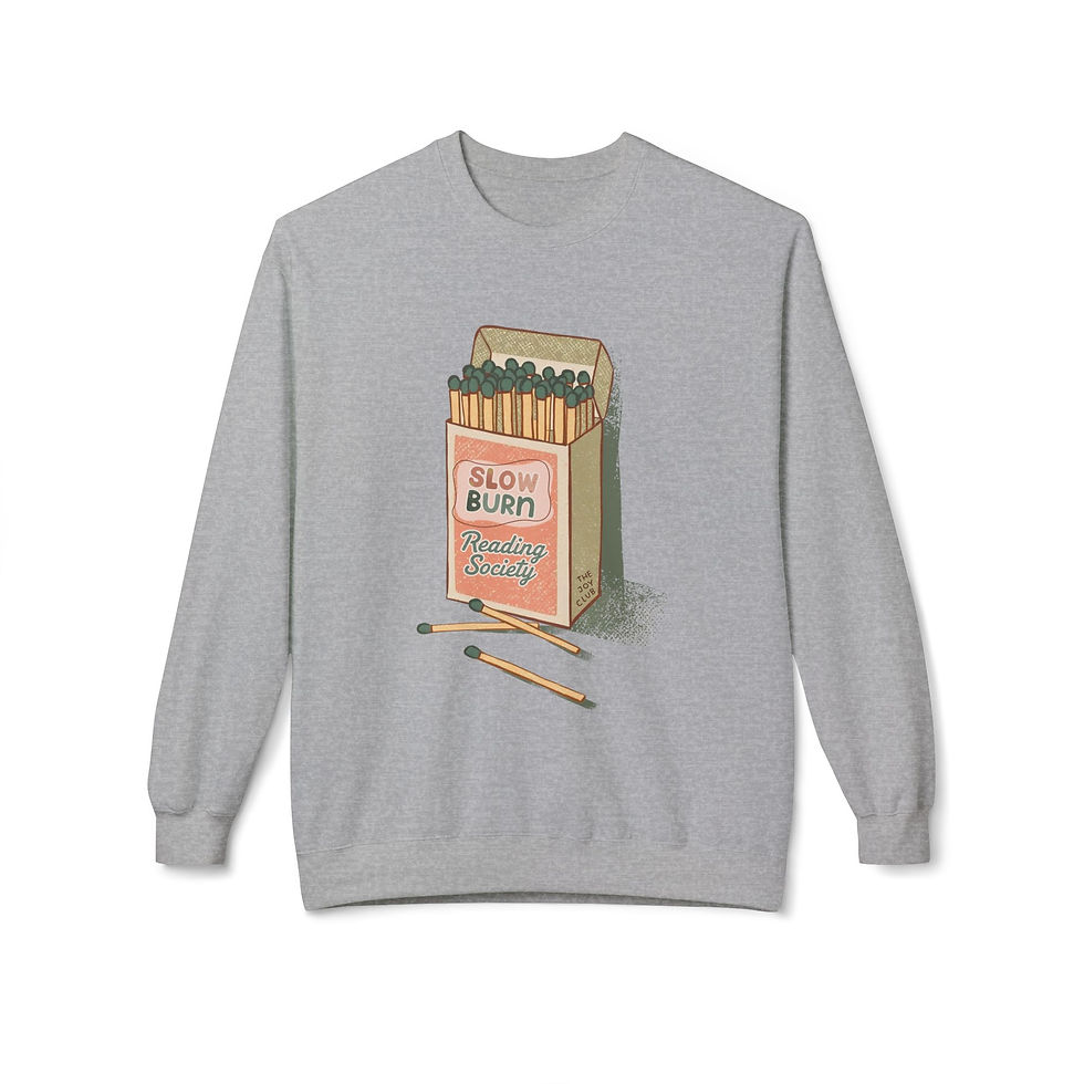 Thumbnail: Slow Burn Reading Society Fleece Crewneck