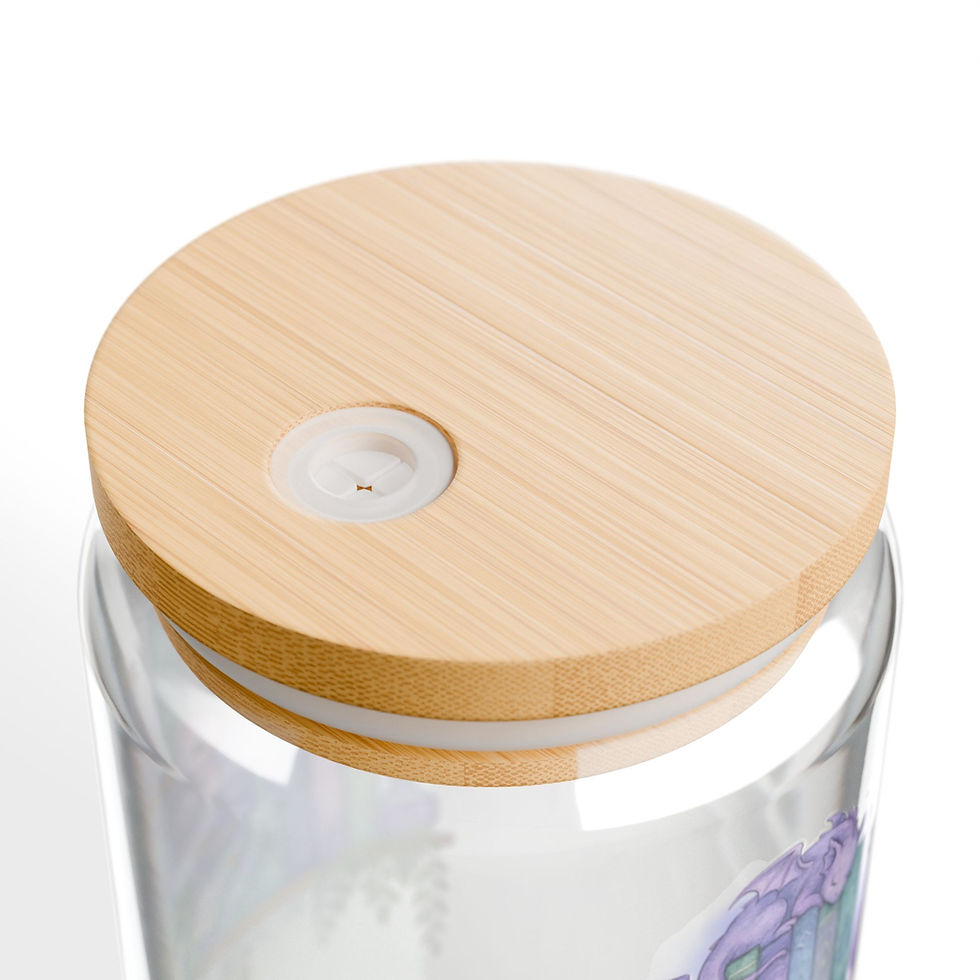 Thumbnail: Fantasy Shelf Straw Sipper Glass