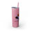 Thumbnail: Feed Me Pie & Tell Me I'm Pretty Skinny Glitter Tumbler with Straw, 20oz
