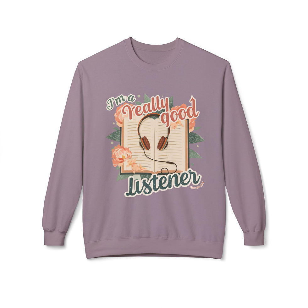 Thumbnail: Really Good Listener Fleece Crewneck