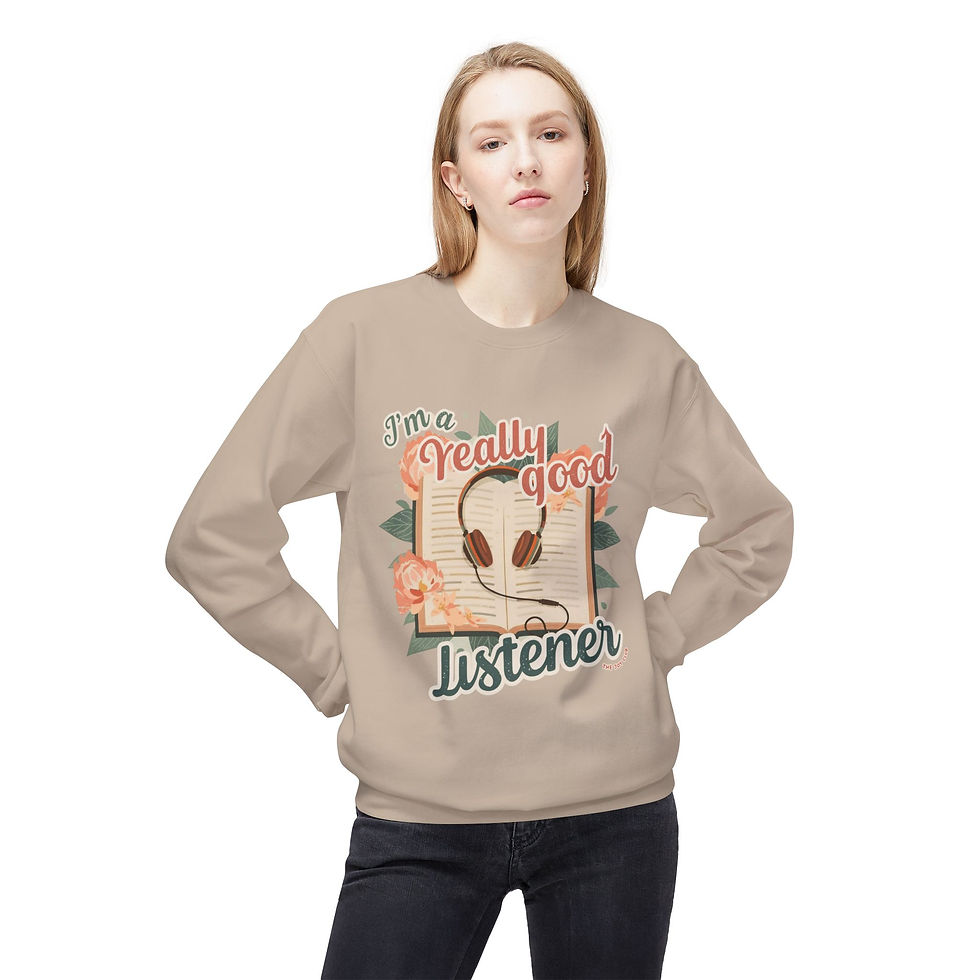 Thumbnail: Really Good Listener Fleece Crewneck