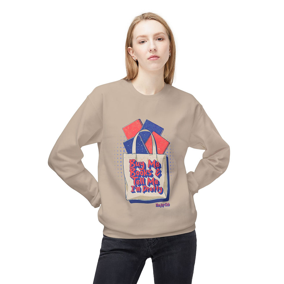 Thumbnail: Buy Me Books & Tell Me I'm Pretty Fleece Crewneck