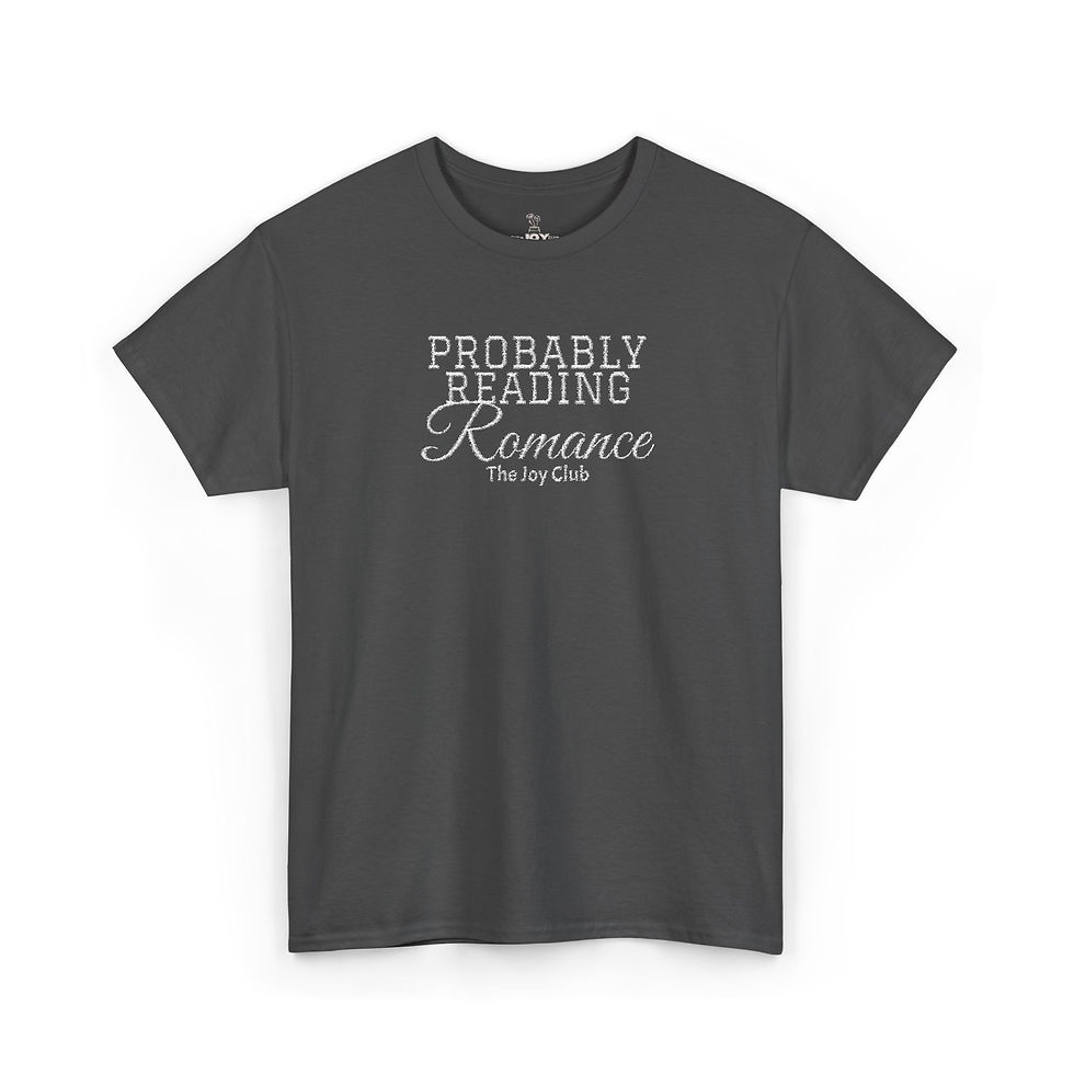 Thumbnail: Probably Reading Romance Embroidered T‑Shirt