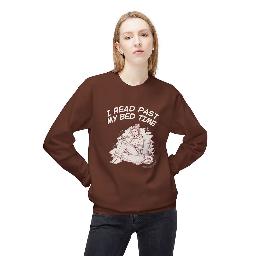 Thumbnail: I Read Past My Bed Time Fleece Crewneck