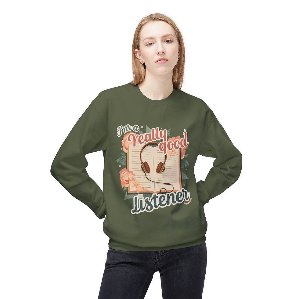 Thumbnail: Really Good Listener Fleece Crewneck