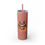 Thumbnail: Bat To The Bone Skinny Glitter Tumbler with Straw, 20oz