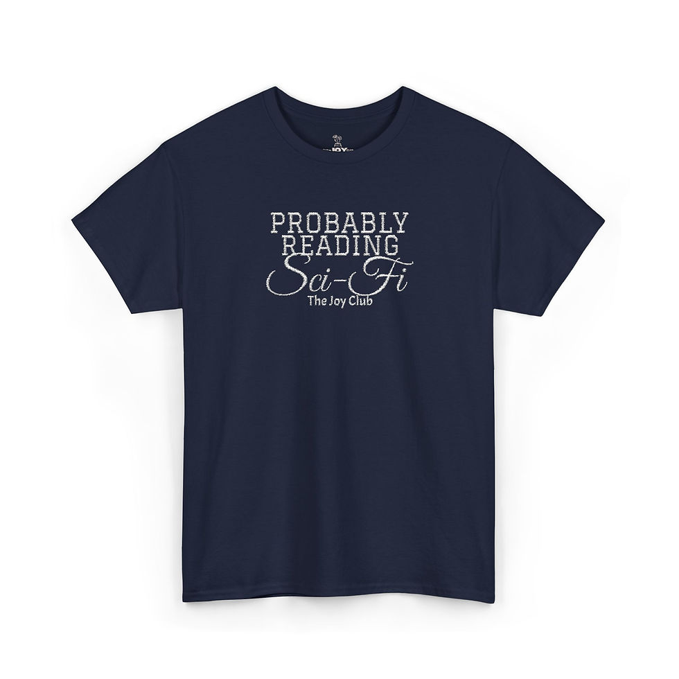 Thumbnail: Probably Reading Sci-Fi Embroidered T‑Shirt