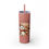 Thumbnail: Boo-tiful & Booked Skinny Glitter Tumbler with Straw, 20oz