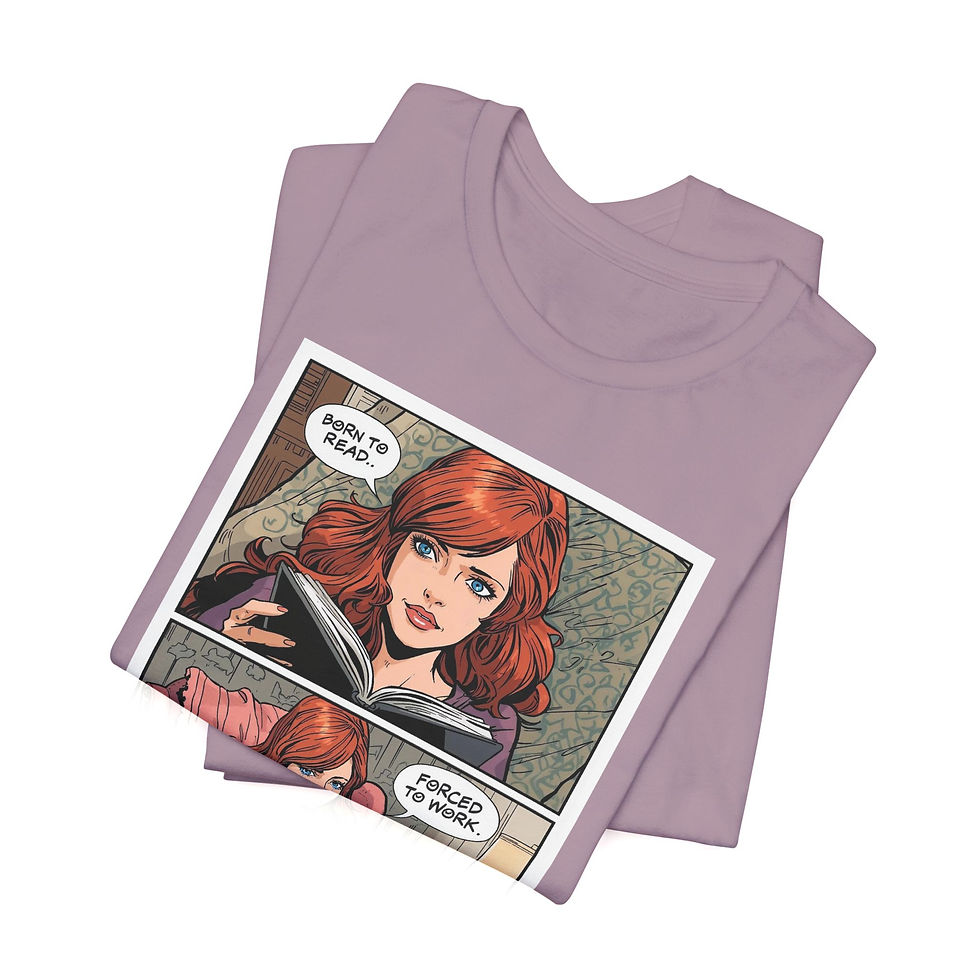 Thumbnail: Born To Read, Forced To Work Graphic Tee