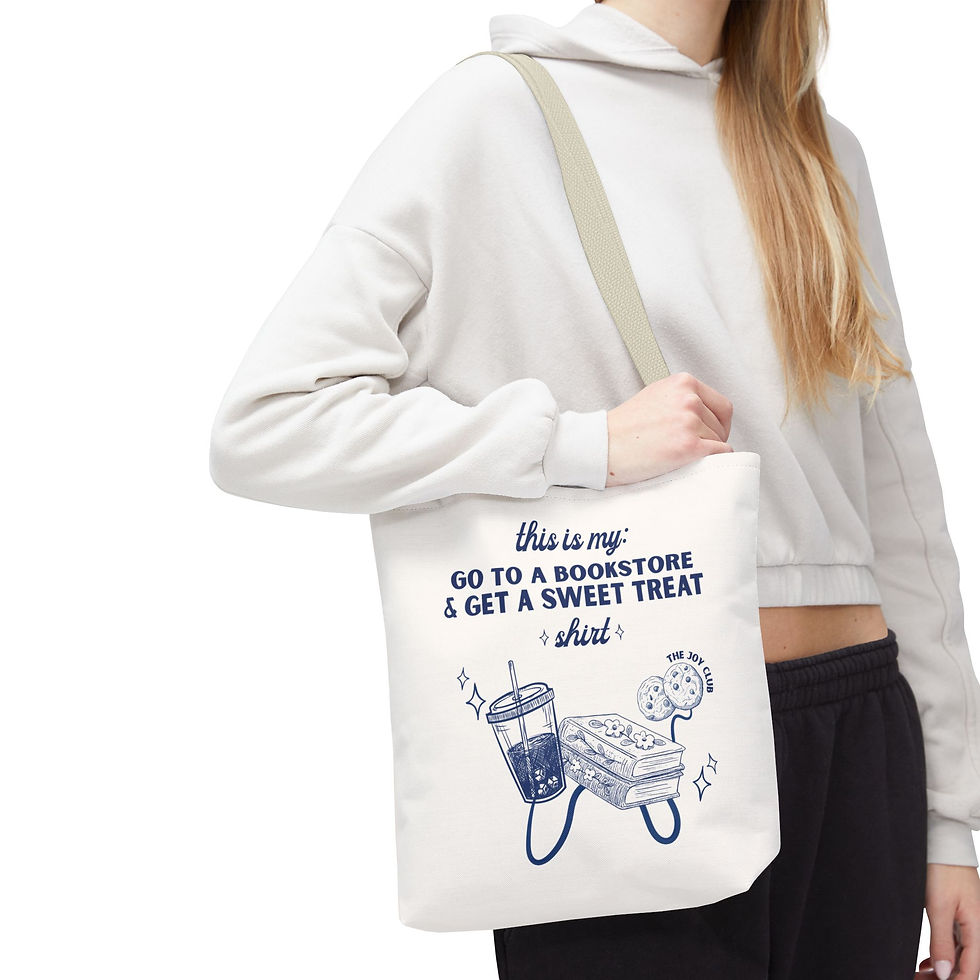 Thumbnail: Bookstore & Sweet Treat Eco-Friendly Tote Bag