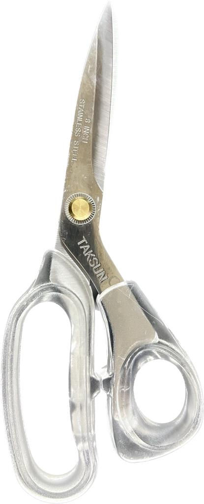 Küçük resim: TAKSUN MAKAS GL118 8 INC ŞEFFAF SAPLI MAKAS