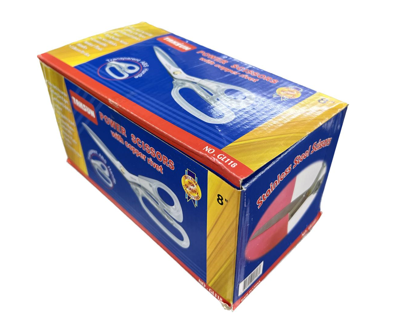 TAKSUN MAKAS GL118 8 INC ŞEFFAF SAPLI MAKAS