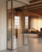 Glastrennwand im Wohnraum