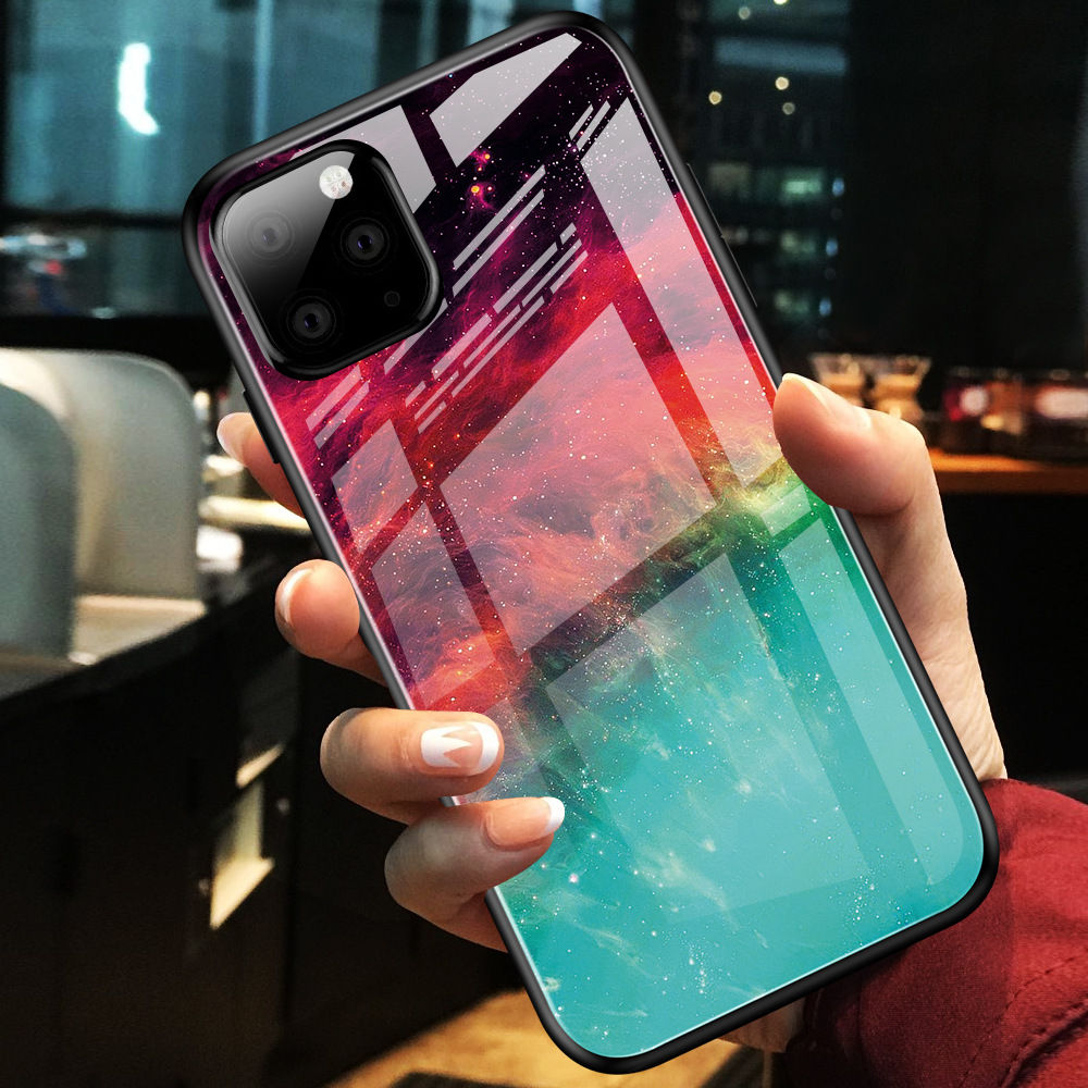 Capa de Celular de Vidro Gradiente para iPhone 11 e XS Max