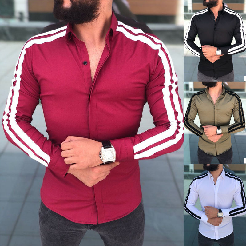 Thumbnail: Camisa Masculina de Manga Longa Listrada - Fornecedor por Atacado