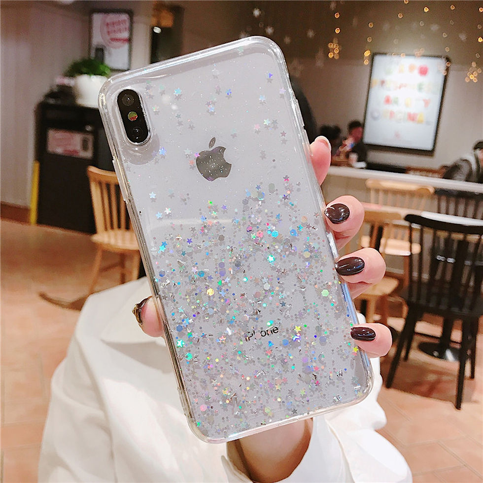 Thumbnail: Capa Glitter Transparente de TPU para iPhone X Max Creative
