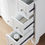 Thumbnail: 40" Grand Cheswick White Single Sink Vanity with Carrara Marble Top