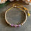 Miniature : Bracelet bois de santal et tourmaline rose
