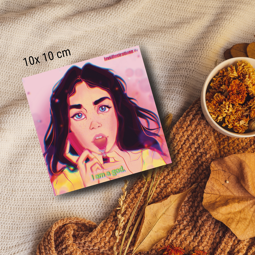 "Jennifer's body " dijital illustrasyon Fotoğraf baskısı I10x 10 cm