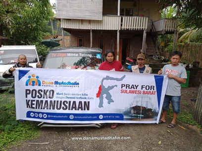 Posko Kemanusiaan Dana Mustadhafin untuk Korban Gempa di Majene