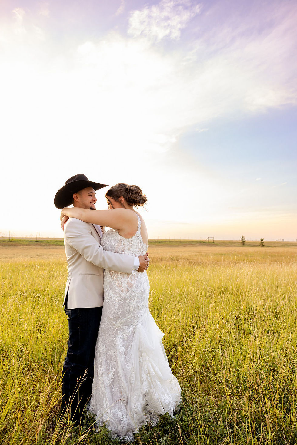 Evening wedding reception at Cornerstone Ranch Event Center, Amarillo Texas wedding venue