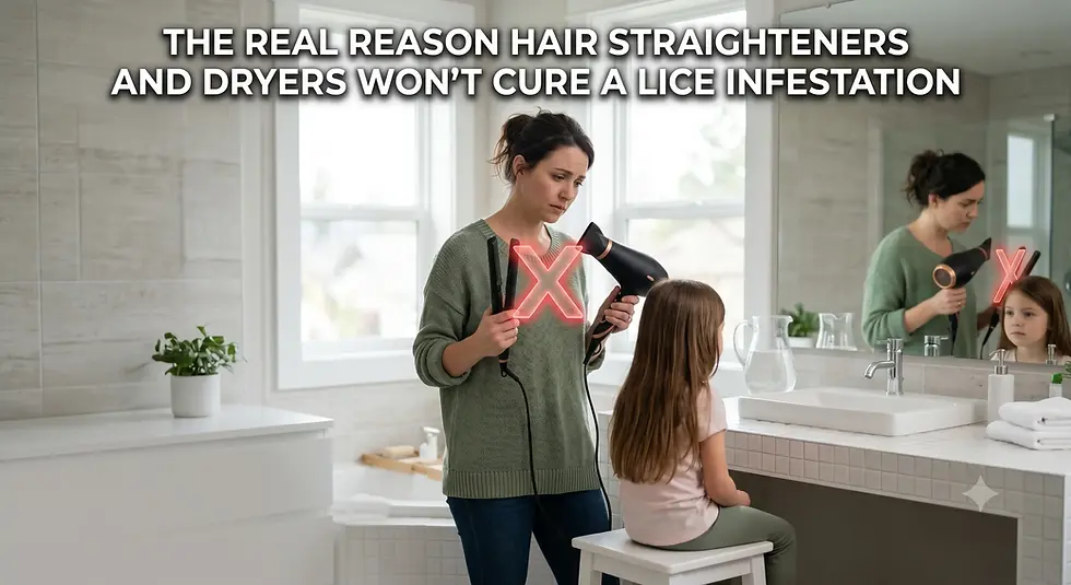 The Real Reason Hair Straighteners and Dryers Won’t Cure a Lice Infestation