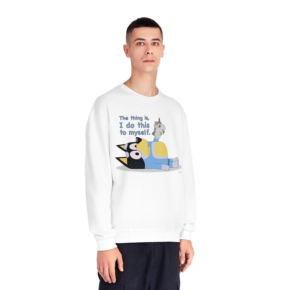 Thumbnail: Bluey: Bandit and Unicorse Unisex Sweatshirt