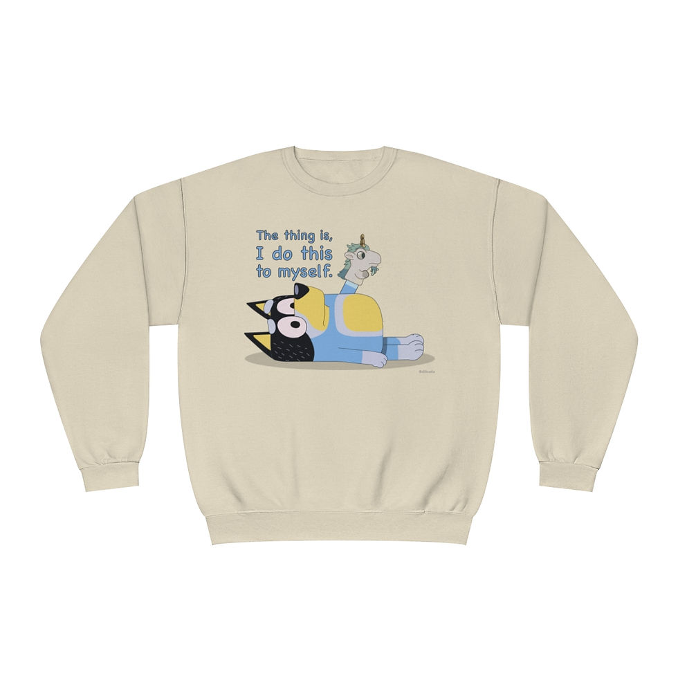 Thumbnail: Bluey: Bandit and Unicorse Unisex Sweatshirt