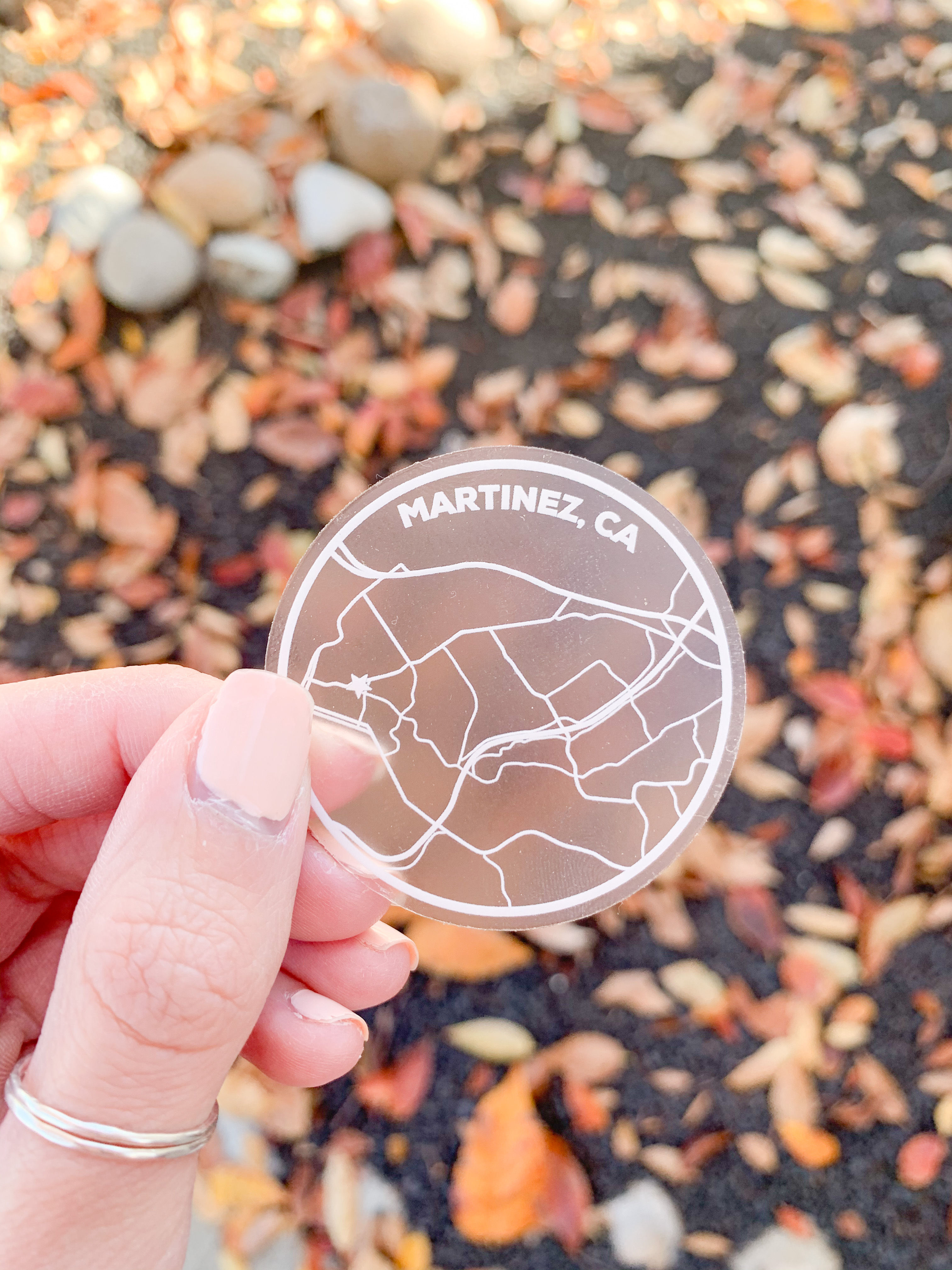 Martinez, CA Clear Sticker