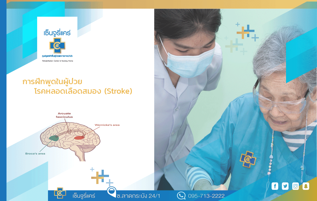 การฝึกพูดในผู้ป่วยโรคหลอดเลือดสมอง (Stroke)