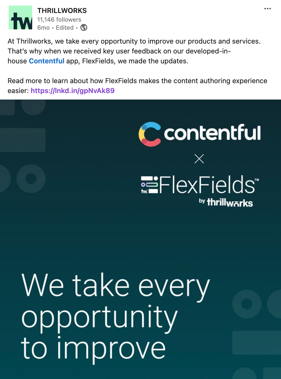 FlexFields LinkedIn Post